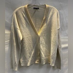 Eileen Fisher Linen Cream Cardigan